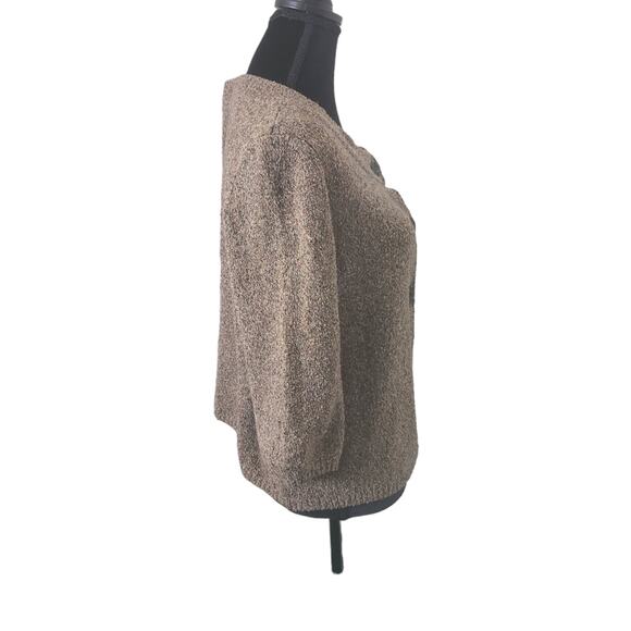 Christopher & Banks M Sweater Chestnut Brown Cozy Causal Granny Core Cottagecore - Picture 8 of 12